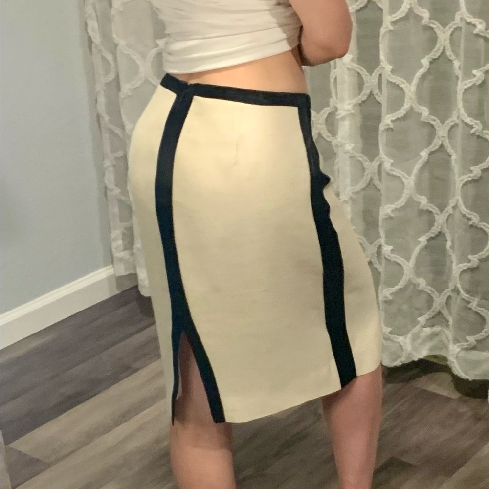 J Crew Tuxedo Strip Pencil Skirt